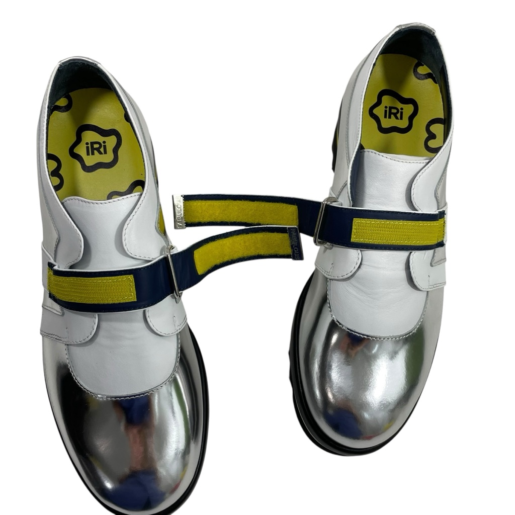 Nib Iri Nyc Daan Silver Leather Loafer Size Eu 41 Women’s 11 Platform Shoes — image 8 of 8